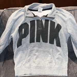 Pink quarter zip